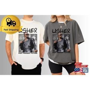 Comfort Colors Usher 2024 Tour Shirt Past Present Future Tshirt T-Shirt Unisex